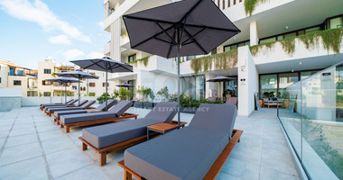 Three bedroom luxury penthouse on fifth floor in Tombs of the Kings area, Paphos