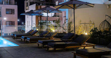 Three bedroom luxury penthouse on fifth floor in Tombs of the Kings area, Paphos