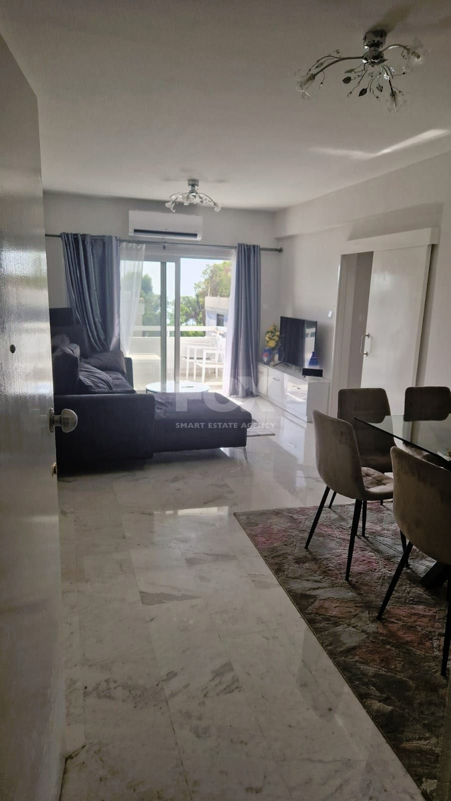 Sea view two bedroom apartment for rent in Potamos Germasogeias (tourist area), Limassol