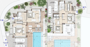 Brand new, luxurious, modern design, ready to move in, five bedroom detached villa in Paniotis Area-Germasogeia