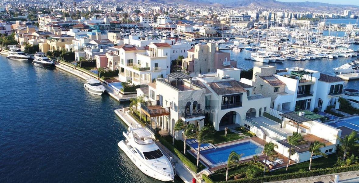 Luxury Three Bedroom Villa for sale  in Limassol Marina- Beachfront private Pool and Berth
