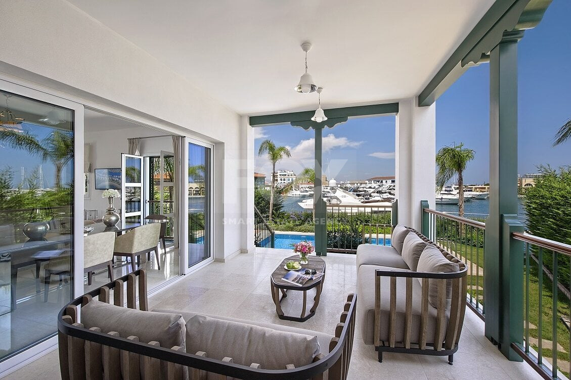 Luxury Three Bedroom Villa for sale  in Limassol Marina- Beachfront private Pool and Berth