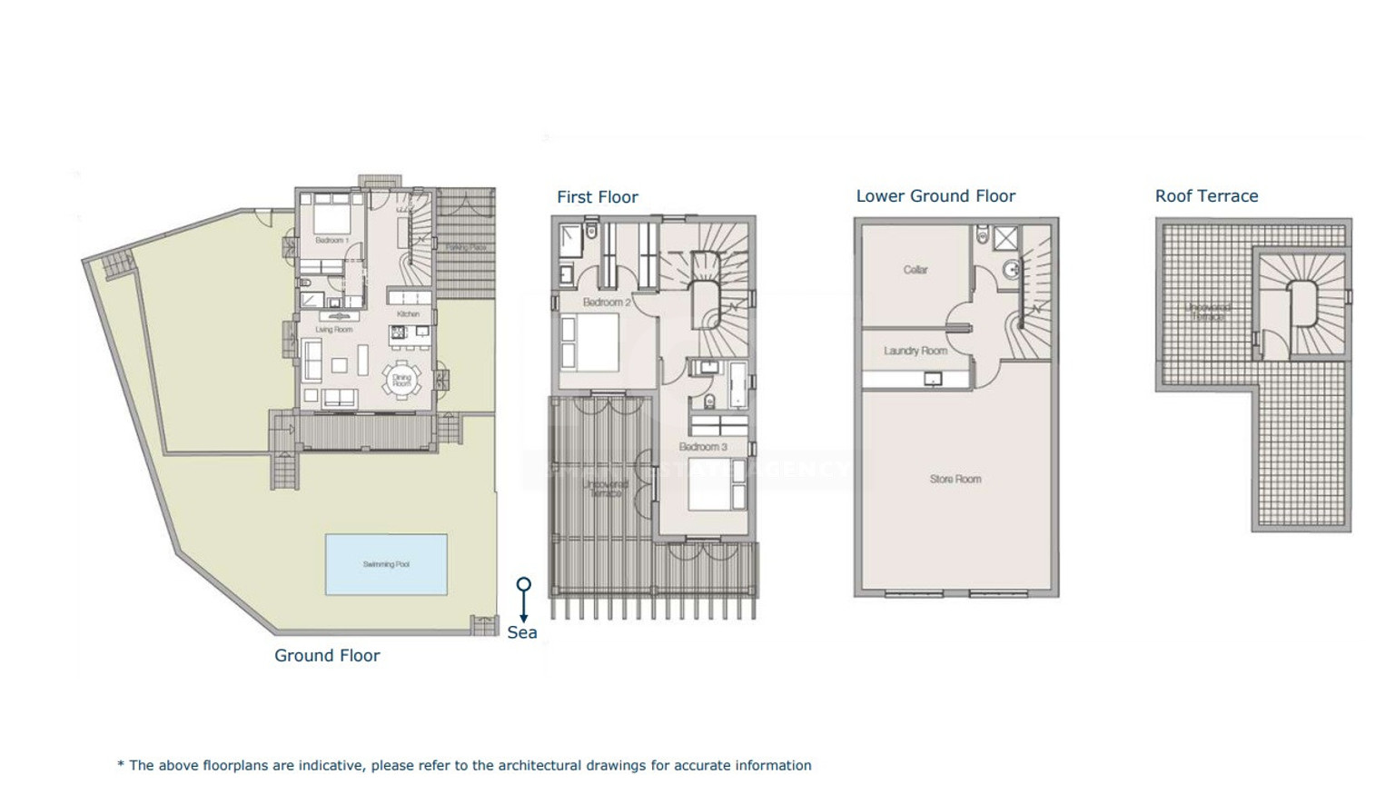 Luxury Three Bedroom Villa for sale  in Limassol Marina- Beachfront private Pool and Berth