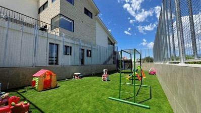 DETACHED FOUR BEDROOM VILLA WITH OFFICE/FIFTH BEDROOM, SEPARATE GUEST HOUSE, SEPARATE MAIDS QUARTER, CHILDRENS PLAYGROUND.