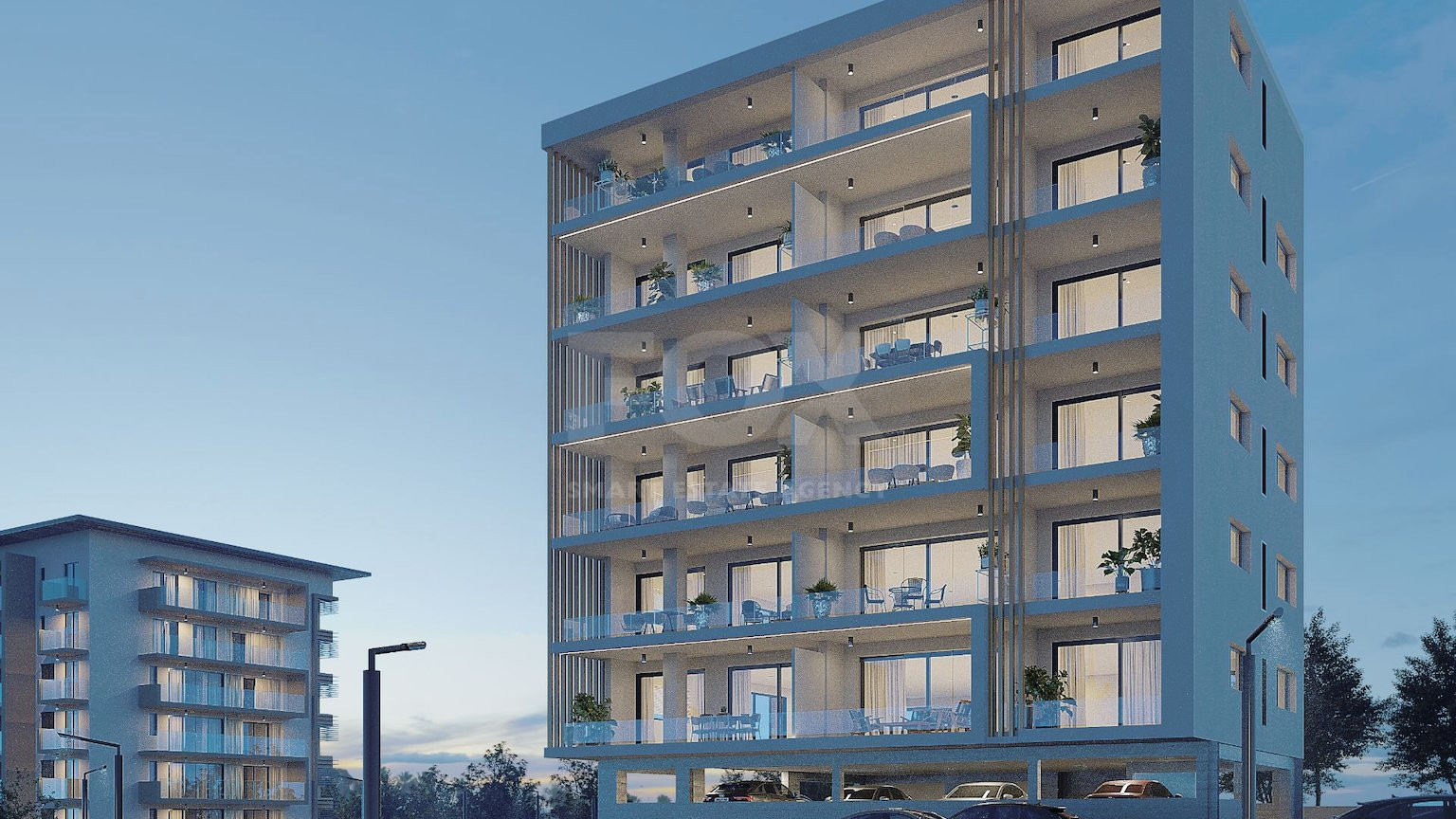 Three bedroom apartment on sixth floor in the Center of Paphos