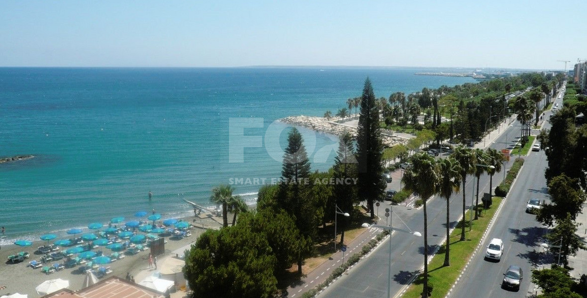 Beachfront Three bedroom apartment in Molos area, Limassol