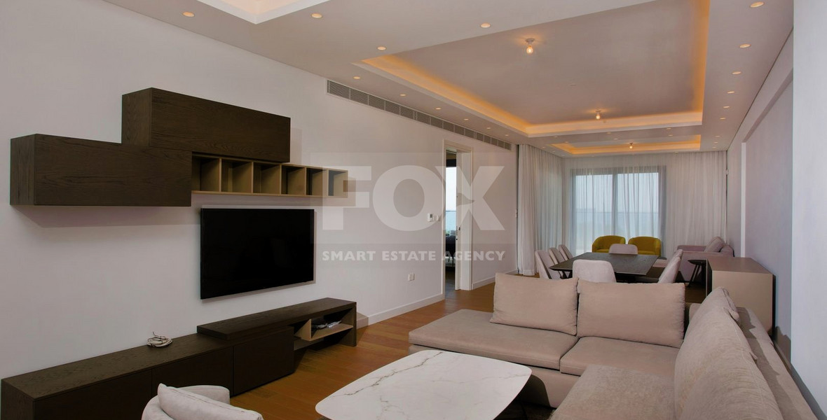 Beachfront Three bedroom apartment in Molos area, Limassol