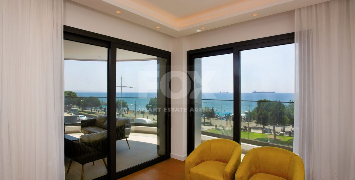 Beachfront Three bedroom apartment in Molos area, Limassol