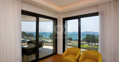 Beachfront Three bedroom apartment in Molos area, Limassol