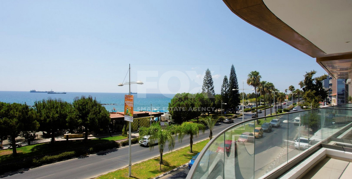 Beachfront Three bedroom apartment in Molos area, Limassol