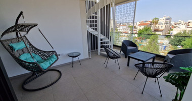 Luxurious fully furnished two-bedroom penthouse to rent in Petrou & Pavlou