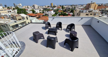 Luxurious fully furnished two-bedroom penthouse to rent in Petrou & Pavlou