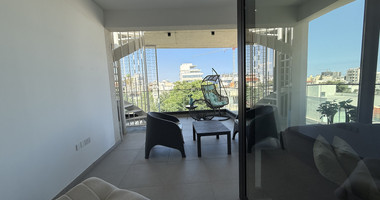 Luxurious fully furnished two-bedroom penthouse to rent in Petrou & Pavlou