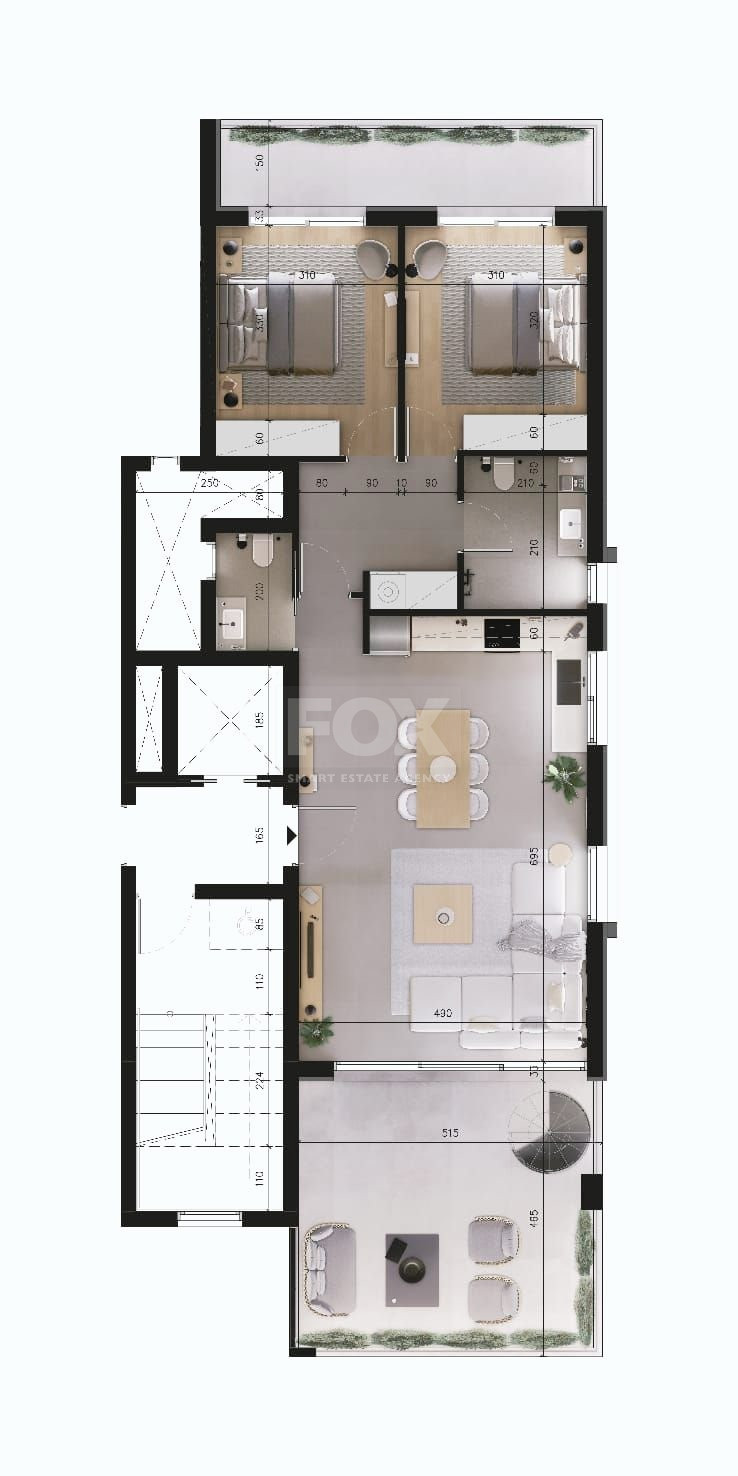 Brand new-Modern Design Big Two Bedroom Apartment in Linopetra area-Limassol