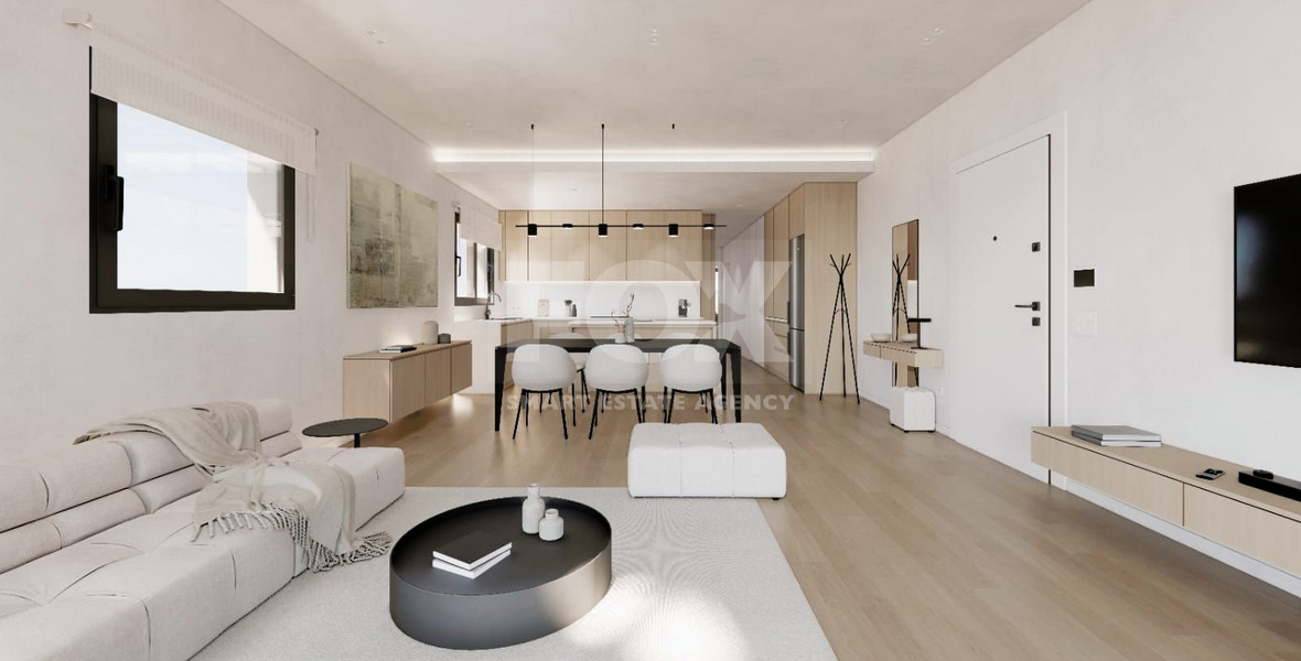 Brand new-Modern Design Big Three Bedroom Top Floor Apartment With Roof Garden  in Linopetra area