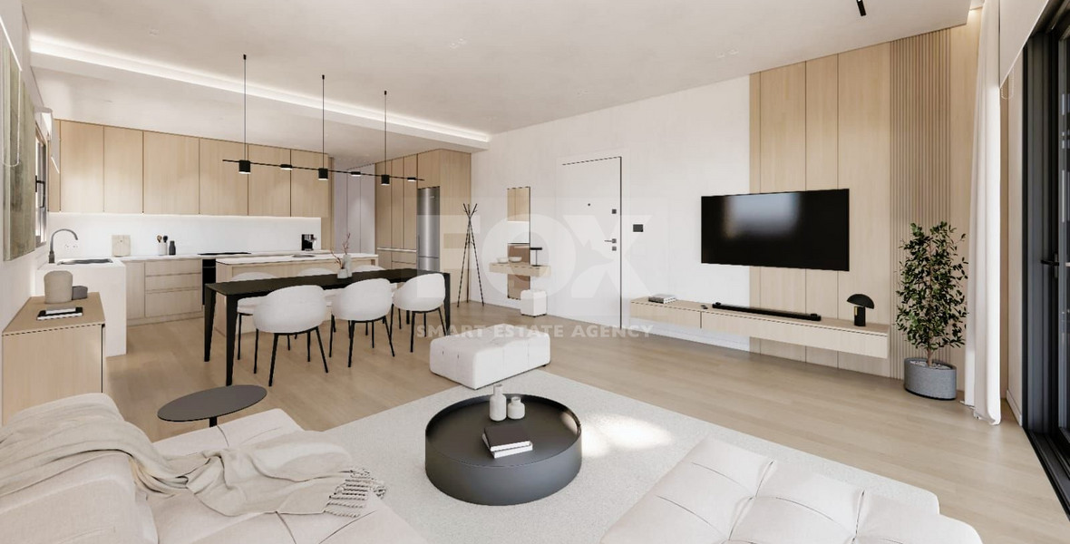 Brand new-Modern Design Big Three Bedroom Top Floor Apartment With Roof Garden  in Linopetra area
