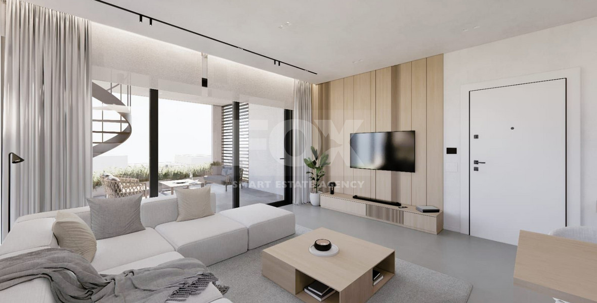 Brand new-Modern Design Big Three Bedroom Top Floor Apartment With Roof Garden  in Linopetra area