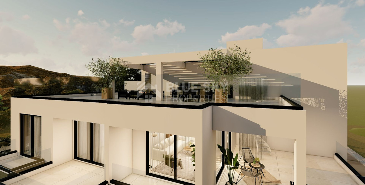 Brand New Top Floor Three Bedroom Apartment With Roof Garden in Laiki Lefkothea With Amazing View