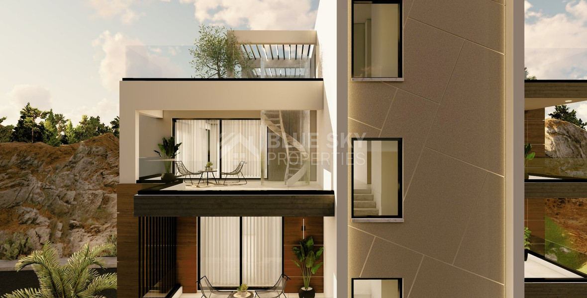 Brand New Top Floor Three Bedroom Apartment With Roof Garden in Laiki Lefkothea With Amazing View