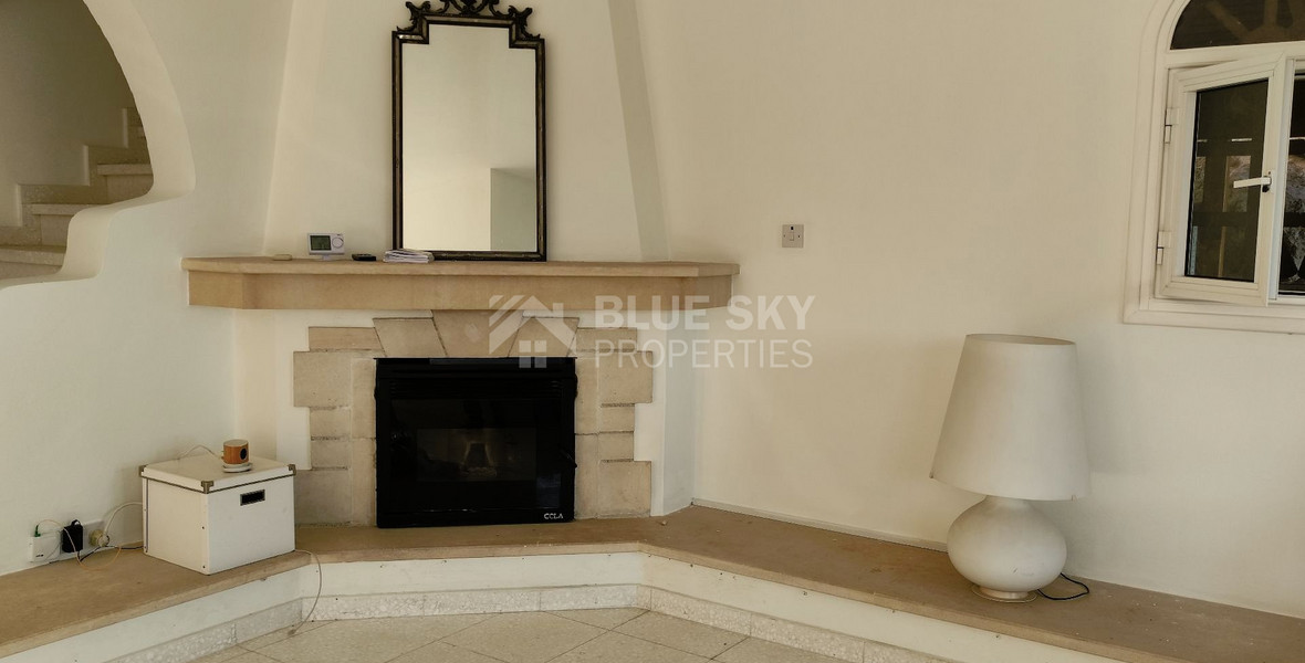 Charming Three-Bedroom + Office Detached House in Tala, Paphos with Panoramic Sea Views