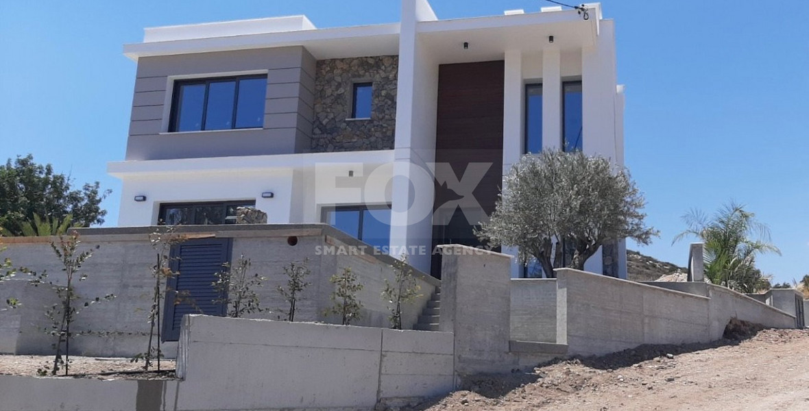 NEW FOUR BEDROOM HOUSE IN PYRGOS WITH SWIMMING POOL, ELECTRICAL APPLIANCES AND BEAUTIFUL VIEWS.