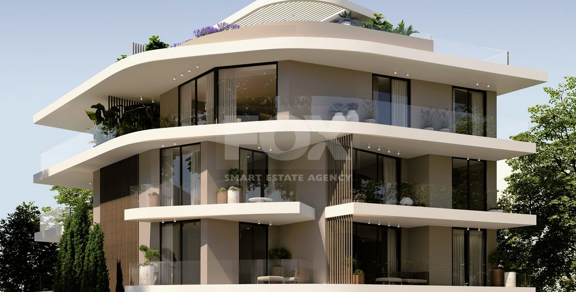 Top floor three bedroom apartment with roof garden for sale in Agios Nektarios, Limassol