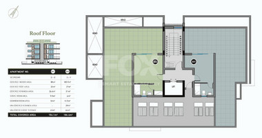 Top floor 2+2 apartment with Roof Garden for sale in Columbia, Limassol