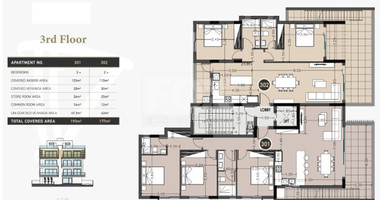 Top floor three + bedroom apartment with Roof Garden for sale in Columbia, Limassol