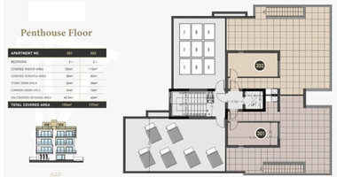 Top floor three + bedroom apartment with Roof Garden for sale in Columbia, Limassol