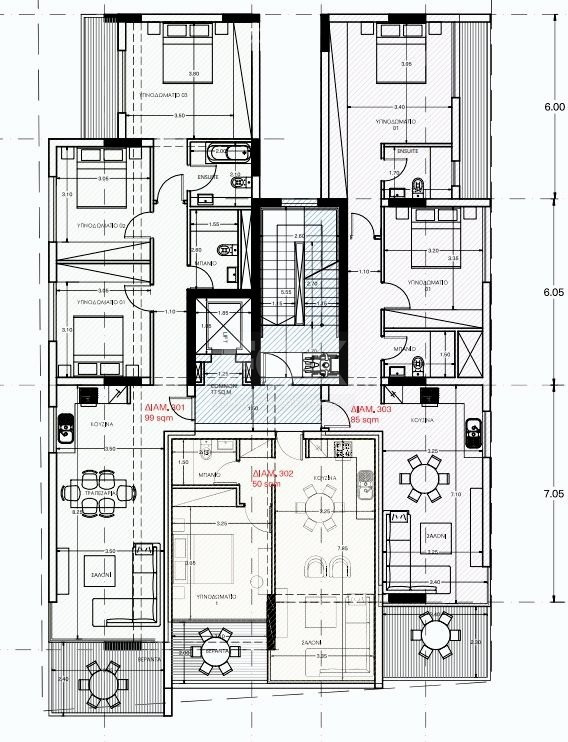 Three bedroom top floor apartment for sale in Zakaki, Limassol