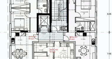 Two bedroom top floor apartment for sale in Zakaki, Limassol