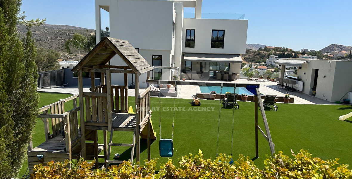 Luxurious Modern 5 bedroom furnished Villa with Premium Features near all schools and arteries of Limassol in a quiet residential location.