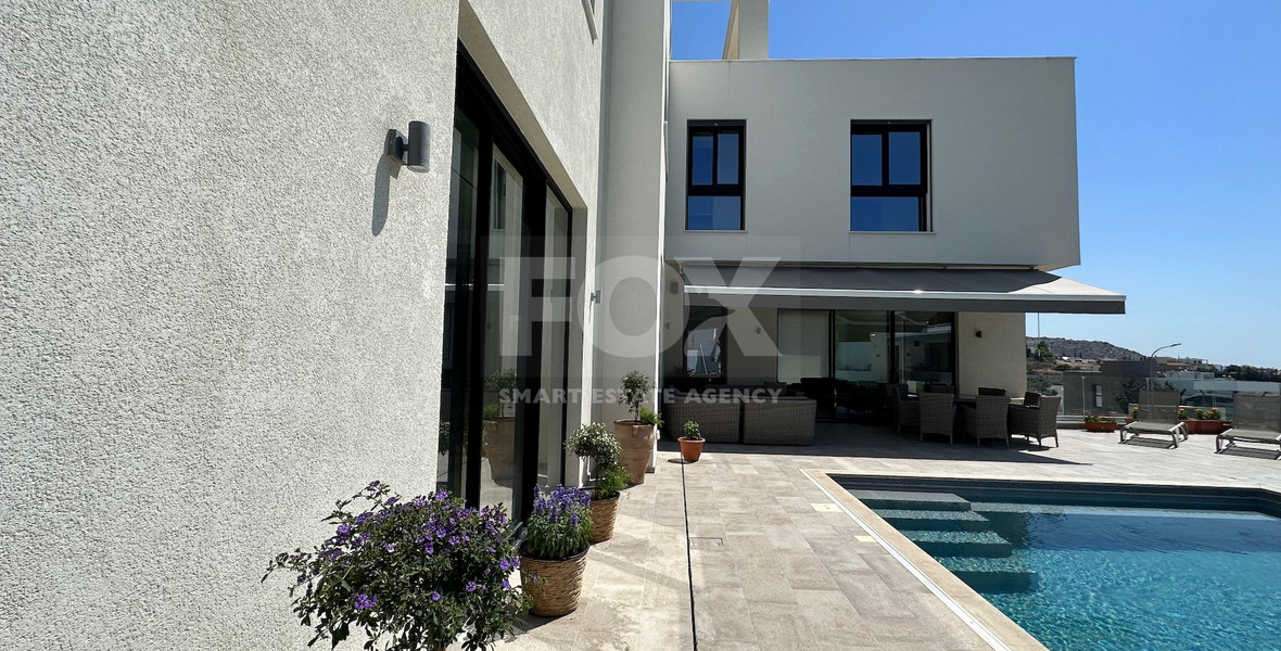 Luxurious Modern 5 bedroom furnished Villa with Premium Features near all schools and arteries of Limassol in a quiet residential location.