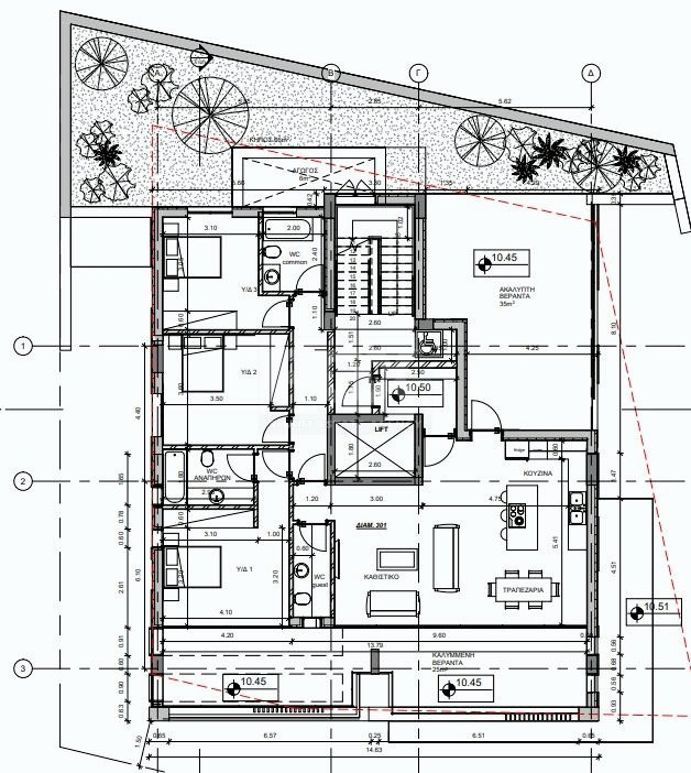 Three bedroom whole floor apartment for sale in Agia Phyla, Limassol