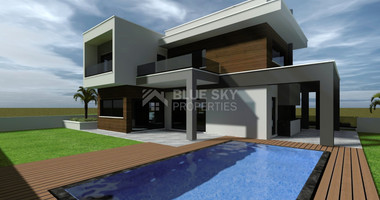 Luxury Four bedroom detached villa for sale with panoramic view  in Mouttagiaka, Limassol