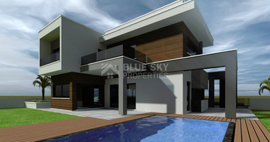 Luxury Four bedroom detached villa for sale with panoramic view  in Mouttagiaka, Limassol