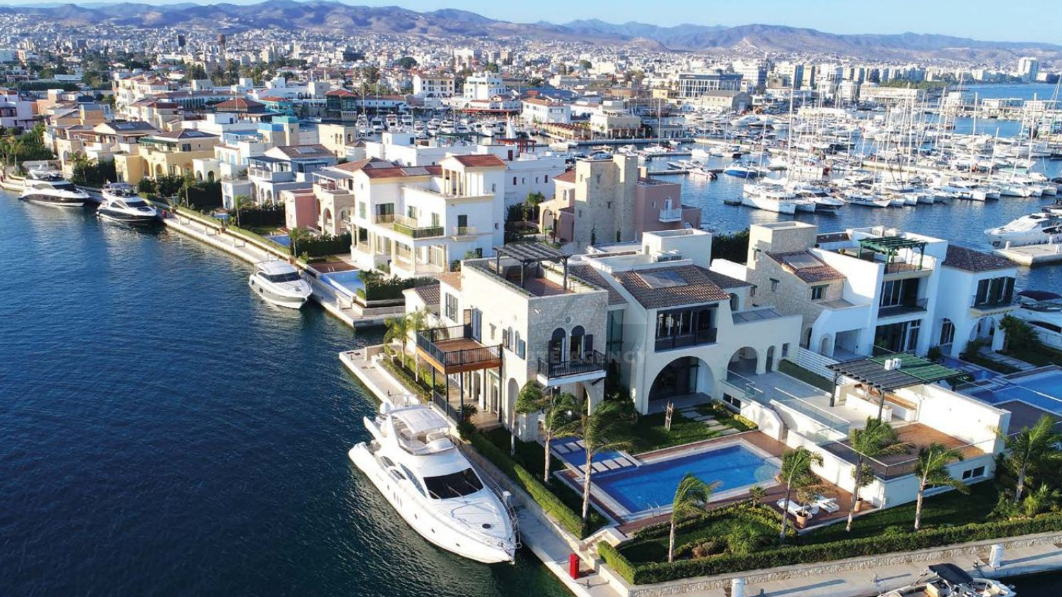 Luxury Four Bedroom Villa for sale  in Limassol Marina- Beachfront private Pool and Berth