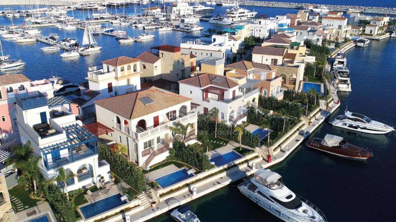 Luxury Four Bedroom Villa for sale  in Limassol Marina- Beachfront private Pool and Berth