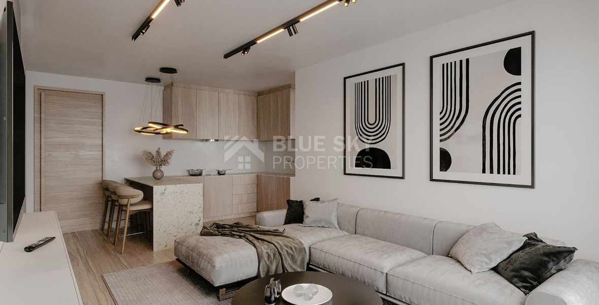 For sale : One bedroom luxury apartment on ground floor in Kissonerga, Paphos