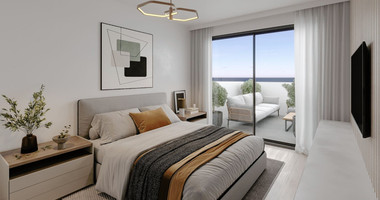 For sale : One bedroom luxury apartment on ground floor in Kissonerga, Paphos