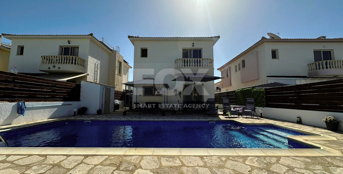 Three Bedroom Detached Villa with Private Pool in Mandria, Paphos