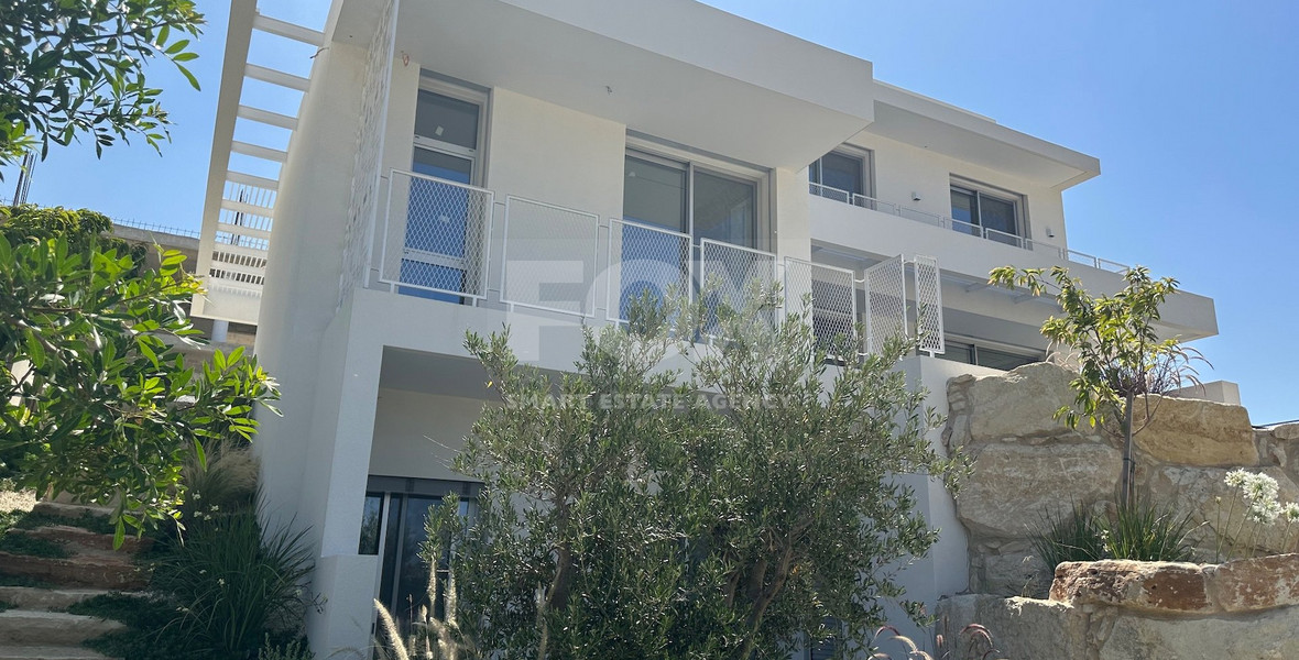 MODERN 6 BEDROOM 5 BATHROOM FURNISHED VILLA IN AN ELEVATED PART OF AGIOS TYCHONAS WITH LOVELY VIEWS