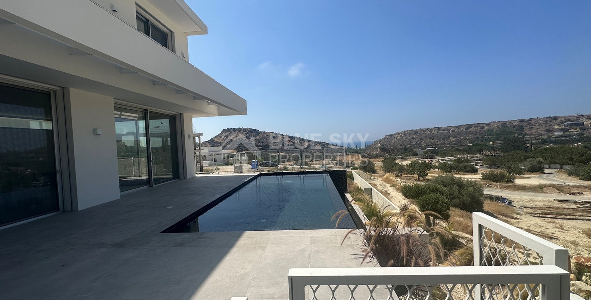 MODERN 6 BEDROOM 5 BATHROOM FURNISHED VILLA IN AN ELEVATED PART OF AGIOS TYCHONAS WITH LOVELY VIEWS