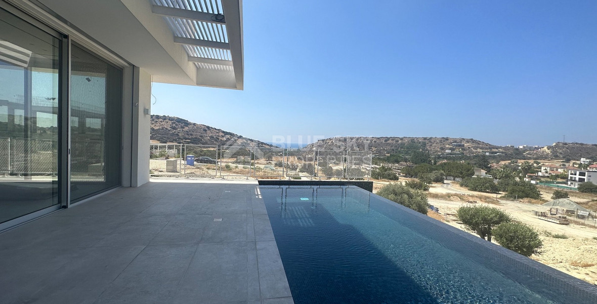 MODERN 6 BEDROOM 5 BATHROOM FURNISHED VILLA IN AN ELEVATED PART OF AGIOS TYCHONAS WITH LOVELY VIEWS