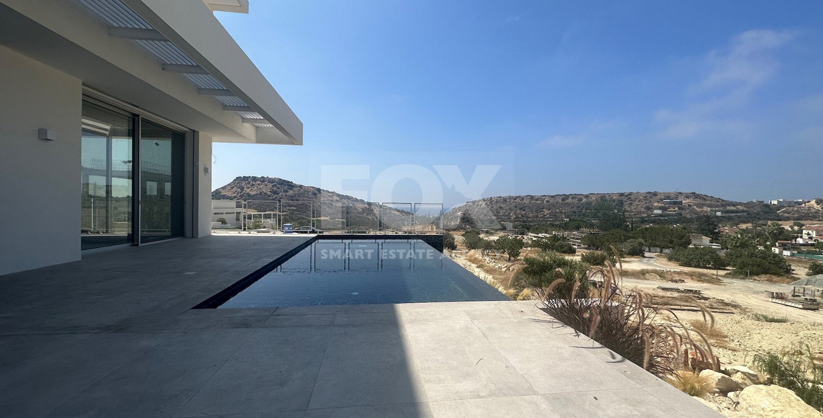 MODERN 6 BEDROOM 5 BATHROOM FURNISHED VILLA IN AN ELEVATED PART OF AGIOS TYCHONAS WITH LOVELY VIEWS