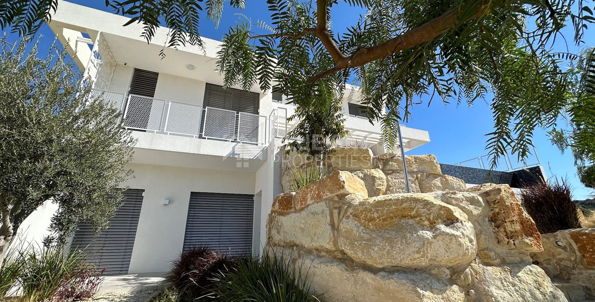 MODERN 6 BEDROOM 5 BATHROOM FURNISHED VILLA IN AN ELEVATED PART OF AGIOS TYCHONAS WITH LOVELY VIEWS
