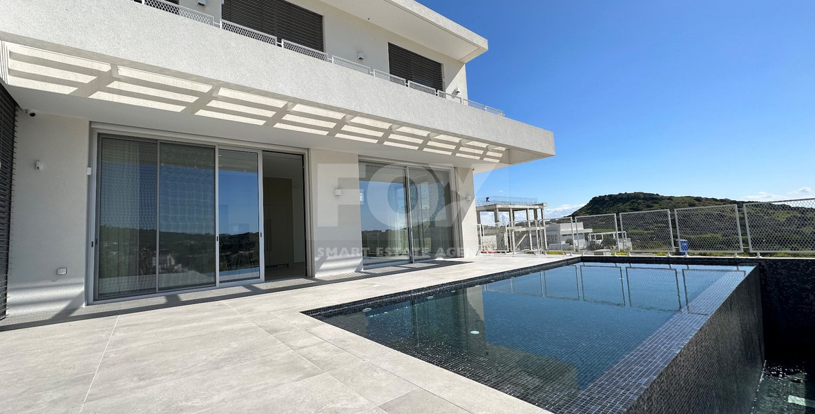 MODERN 6 BEDROOM 5 BATHROOM FURNISHED VILLA IN AN ELEVATED PART OF AGIOS TYCHONAS WITH LOVELY VIEWS