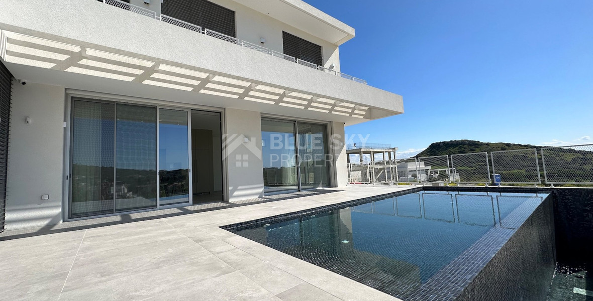 MODERN 6 BEDROOM 5 BATHROOM FURNISHED VILLA IN AN ELEVATED PART OF AGIOS TYCHONAS WITH LOVELY VIEWS
