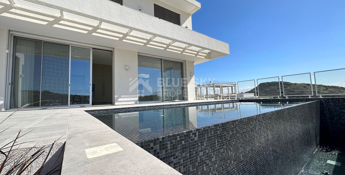 MODERN 6 BEDROOM 5 BATHROOM FURNISHED VILLA IN AN ELEVATED PART OF AGIOS TYCHONAS WITH LOVELY VIEWS