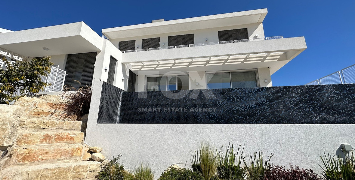 MODERN 6 BEDROOM 5 BATHROOM FURNISHED VILLA IN AN ELEVATED PART OF AGIOS TYCHONAS WITH LOVELY VIEWS